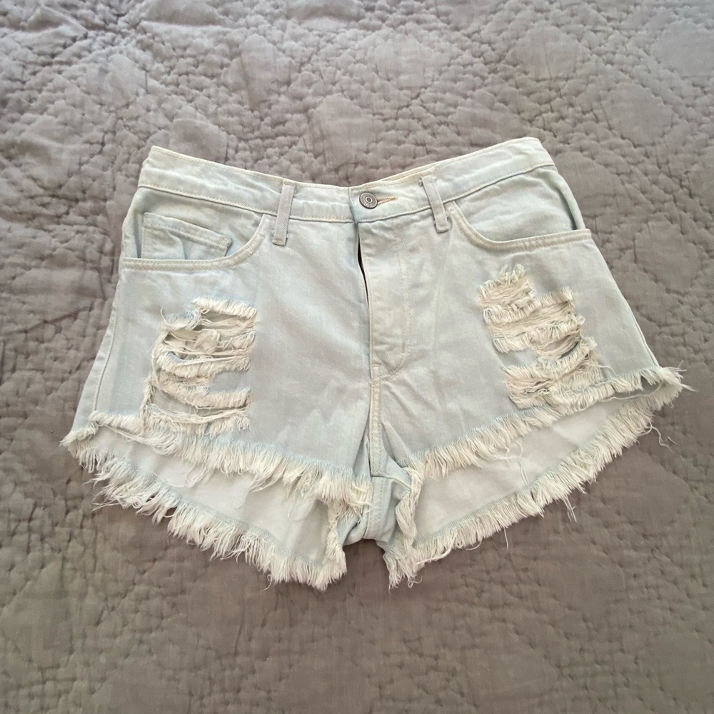 O2 DENMIN daisy duke shorts